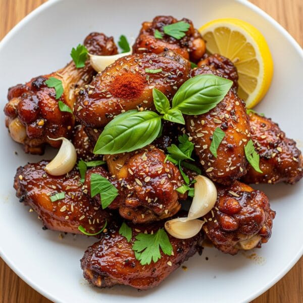 Honey Bbq chicken wings