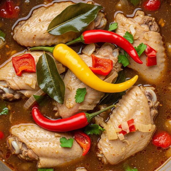 Turkey wings peppersoup