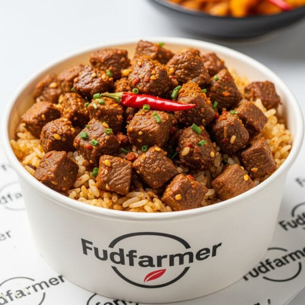 Goat meat rice
